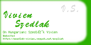 vivien szedlak business card